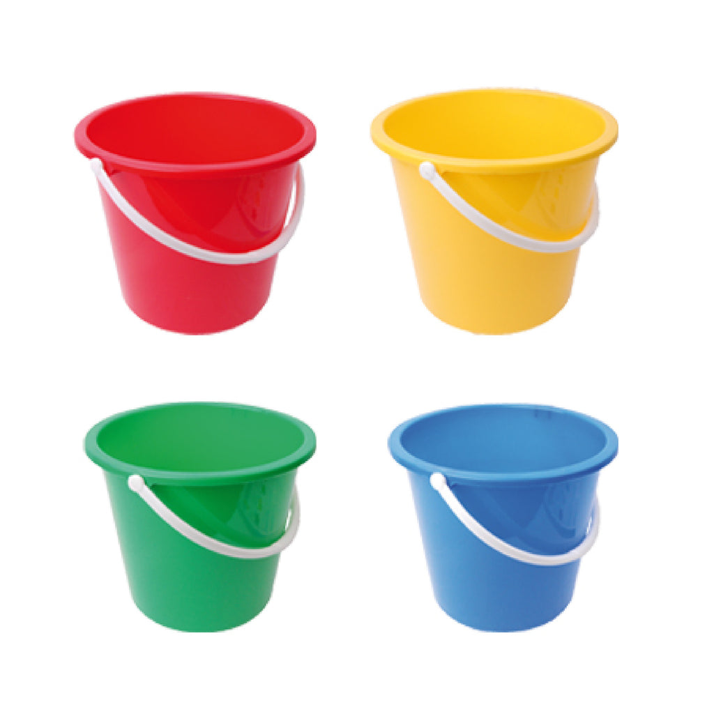 Go Buckets  10 Litre Round Plastic Bucket with Handle – Go Cleaning  Supplies