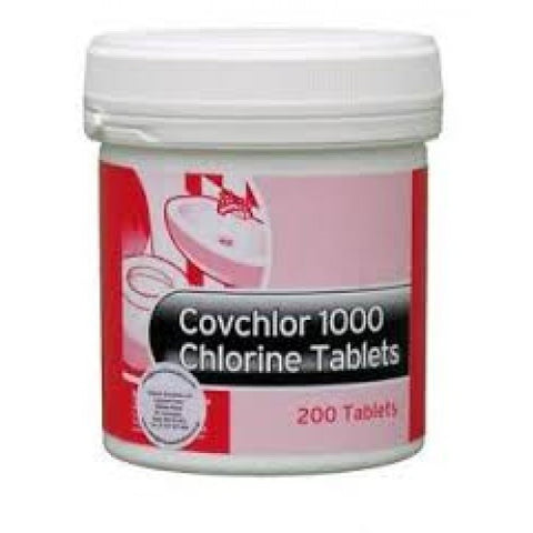 Chlorine Tablets - Sanitising Bleach Tablets - Tub/200