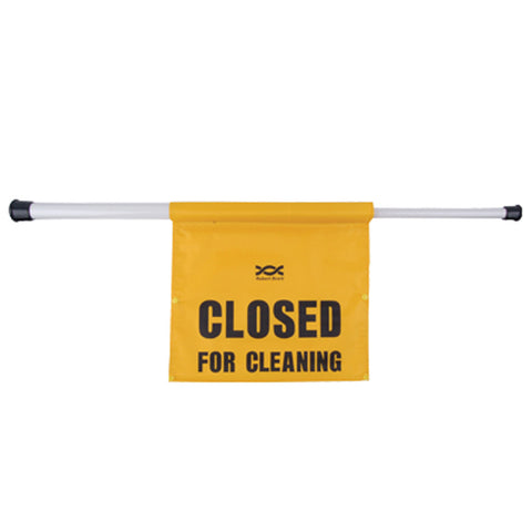 Hanging 'Closed For Cleaning' Telescopic Door Sign