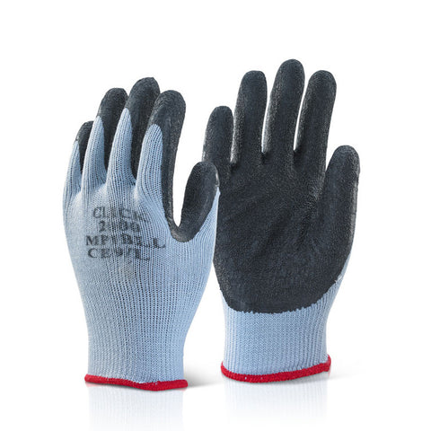 Latex Palm Coated Handling Glove - Black