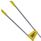 Salmon Litter Picker - 89cm Tong Litter Picker with Curved Handle - LP33