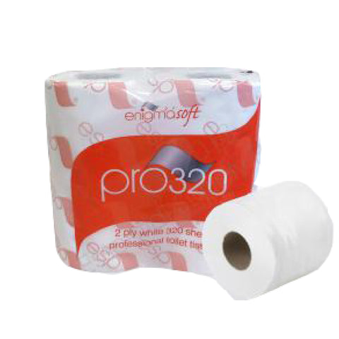 PRO320 - 2 Ply 320 Sheet Professional Toilet Tissue - 40 Pack